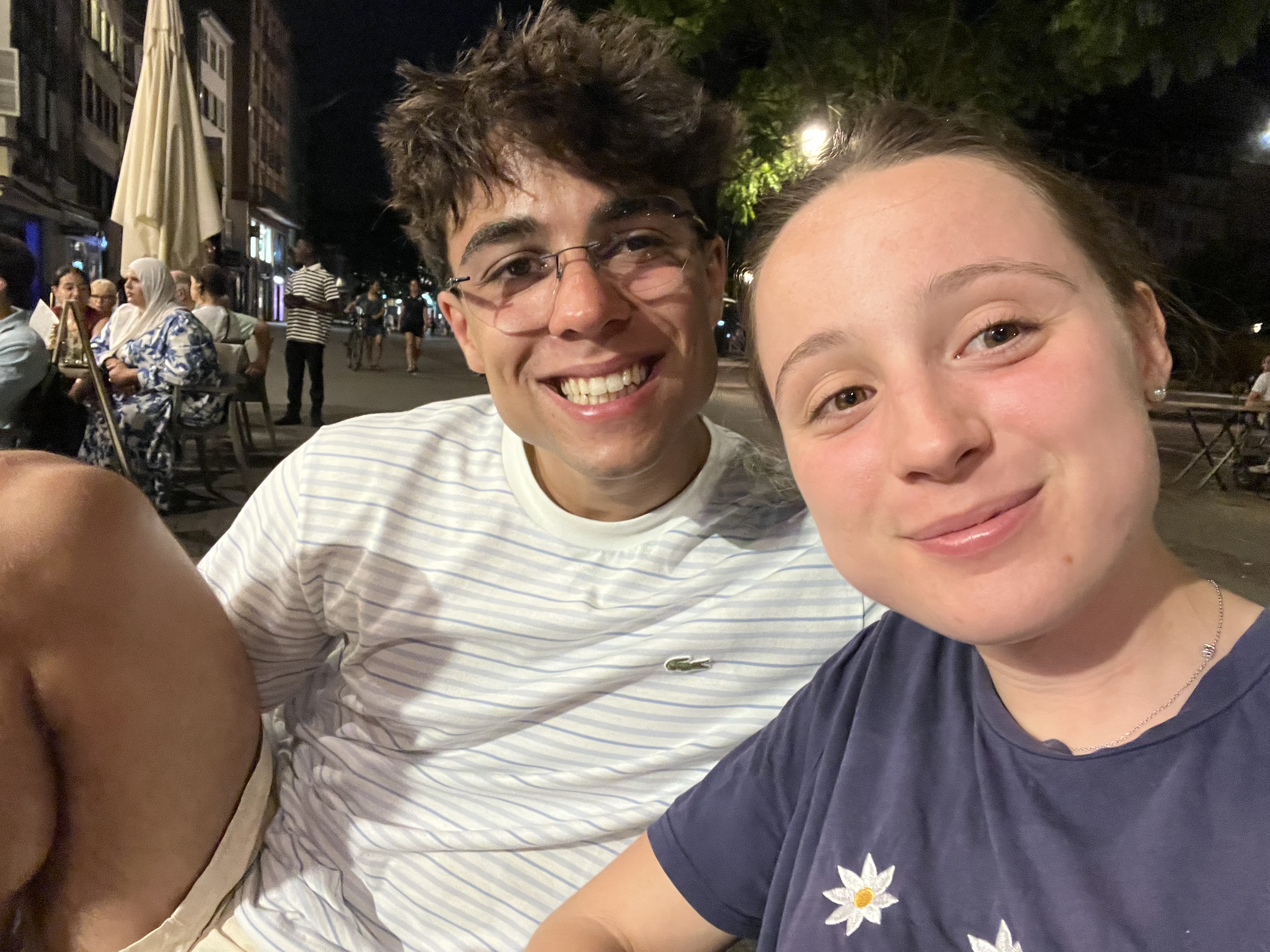 Clara et Lukas, soirée en terrasse à Strasbourg