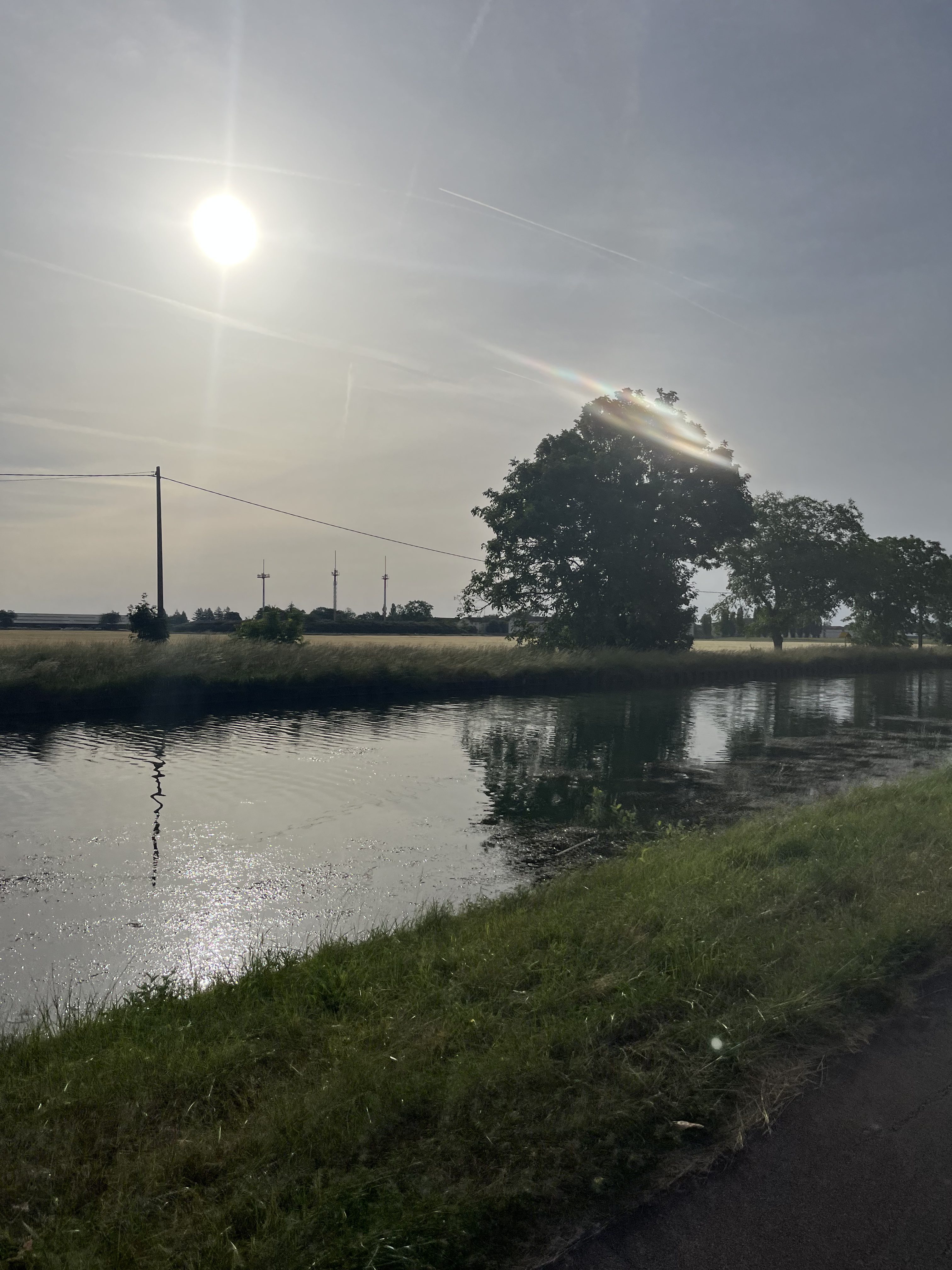 Paysage depuis le vélo